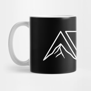 Nature Triangles - White Version Mug